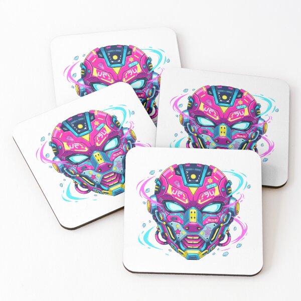 Item preview, Pop Futurism Manga Mask – Neon Awakening designed and sold by Tily360.