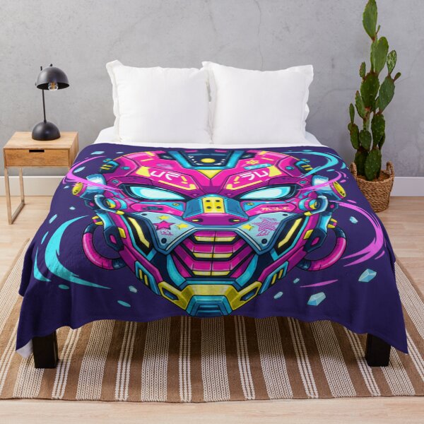Item preview, Pop Futurism Manga Mask – Neon Awakening designed and sold by Tily360.