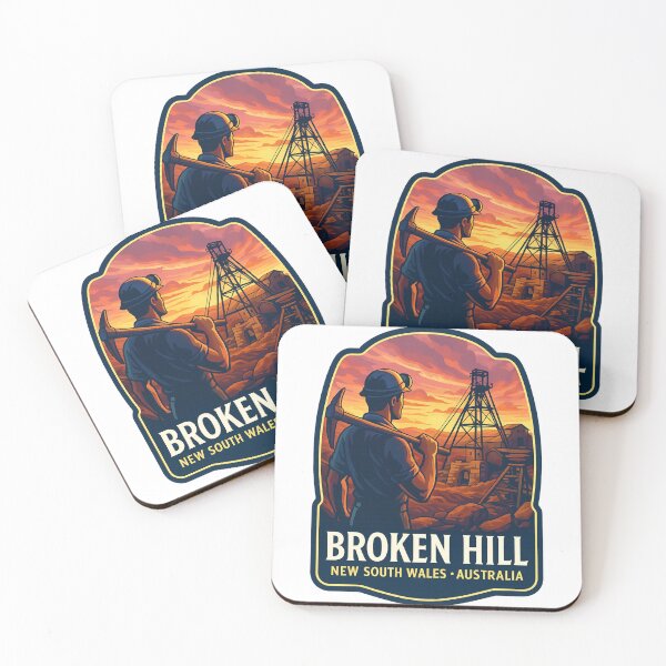 Item preview, Sunset Over Broken Hill Mining Site, New South Wales, Australia designed and sold by Aryabek.
