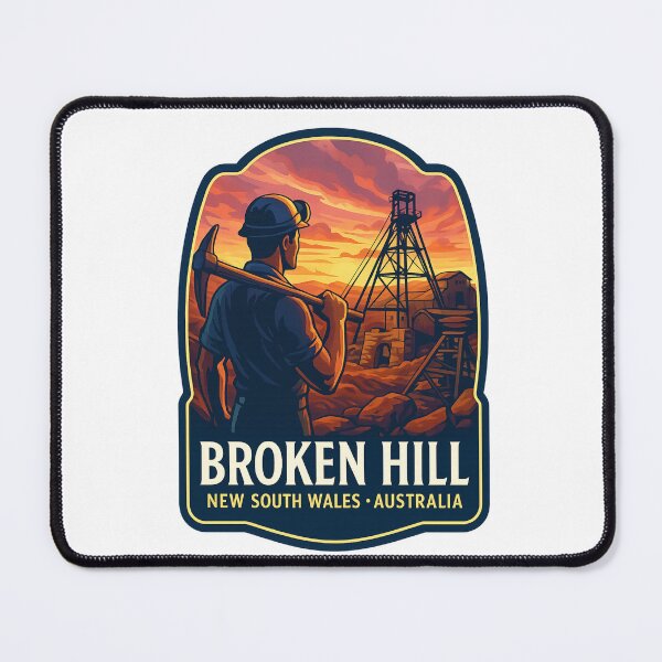 Item preview, Sunset Over Broken Hill Mining Site, New South Wales, Australia designed and sold by Aryabek.