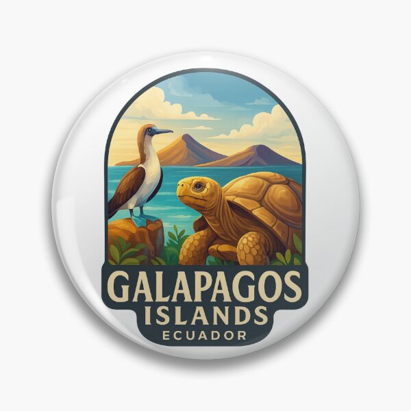 Item preview,  Galápagos Islands Wildlife with Blue-Footed Booby and Giant Tortoise, Ecuador designed and sold by Aryabek.
