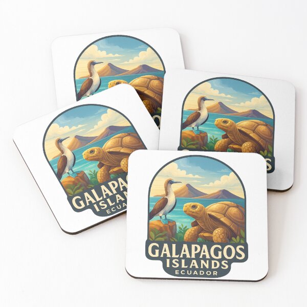 Item preview,  Galápagos Islands Wildlife with Blue-Footed Booby and Giant Tortoise, Ecuador designed and sold by Aryabek.