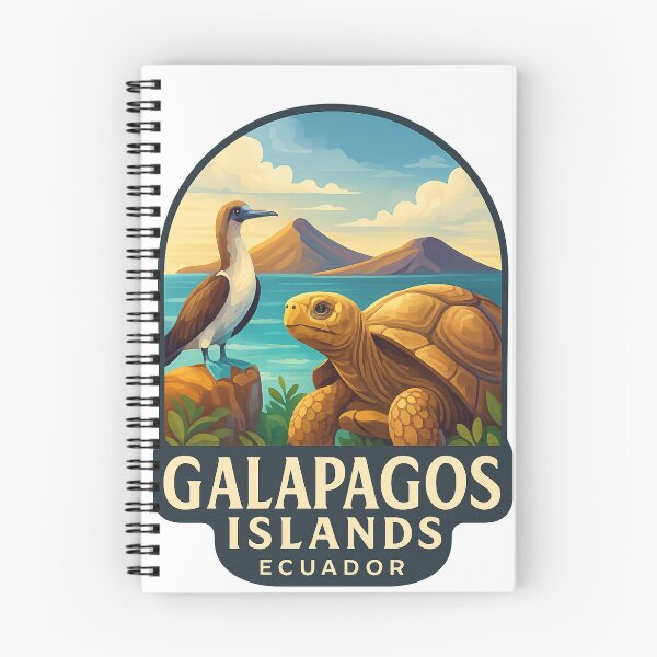 Item preview,  Galápagos Islands Wildlife with Blue-Footed Booby and Giant Tortoise, Ecuador designed and sold by Aryabek.