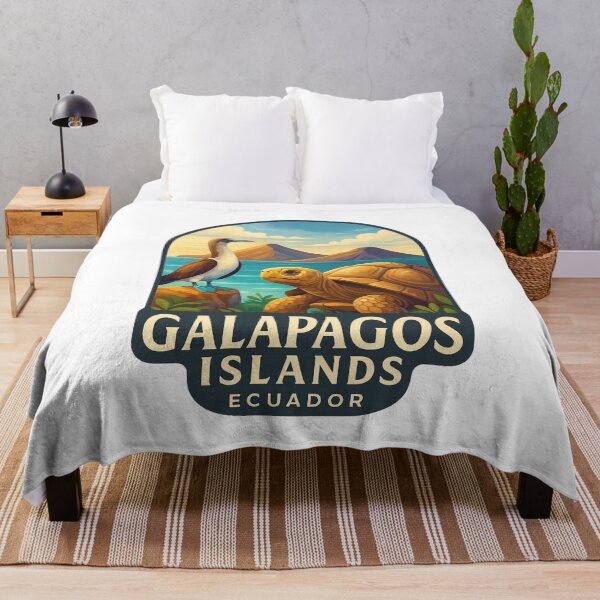 Item preview, Galápagos Islands Wildlife with Blue-Footed Booby and Giant Tortoise, Ecuador designed and sold by Aryabek.