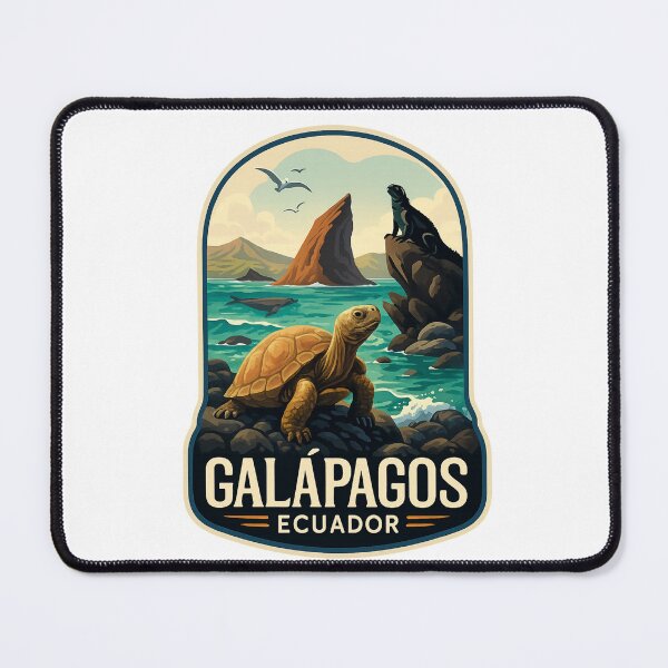Item preview, Marine Iguana and Tortoise on Coastal Rocks, Galápagos Islands, Ecuador designed and sold by Aryabek.