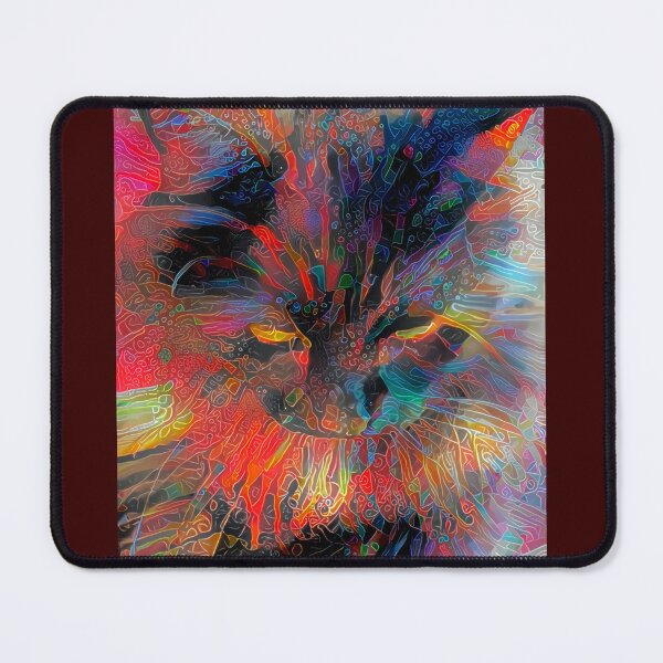 Item preview, Cat colored in abstract manner designed and sold by Ben-Schaal.