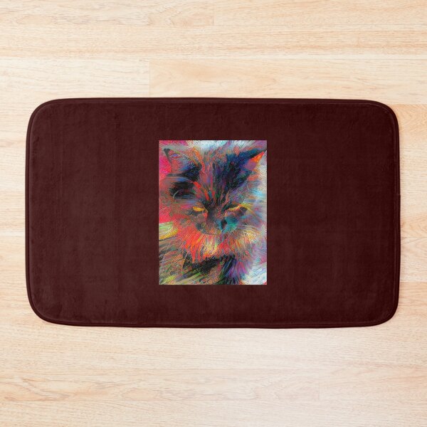 Item preview, Cat colored in abstract manner designed and sold by Ben-Schaal.