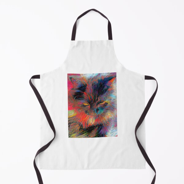 Item preview, Cat colored in abstract manner designed and sold by Ben-Schaal.