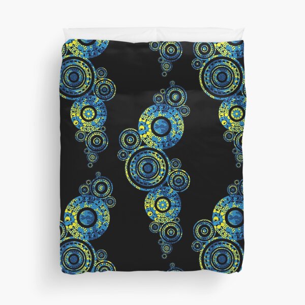 Authentic Aboriginal Art - Paisley Design Duvet Cover