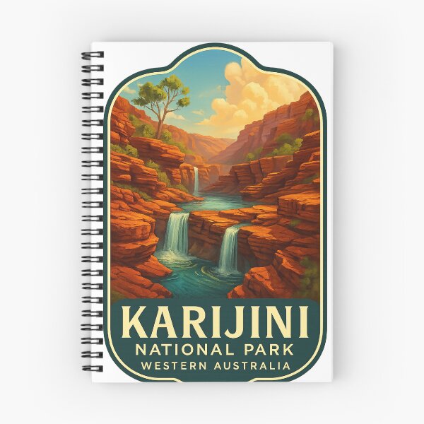 Item preview,  Karijini Gorge Waterfalls and Cliffs, Pilbara, Western Australia designed and sold by Aryabek.