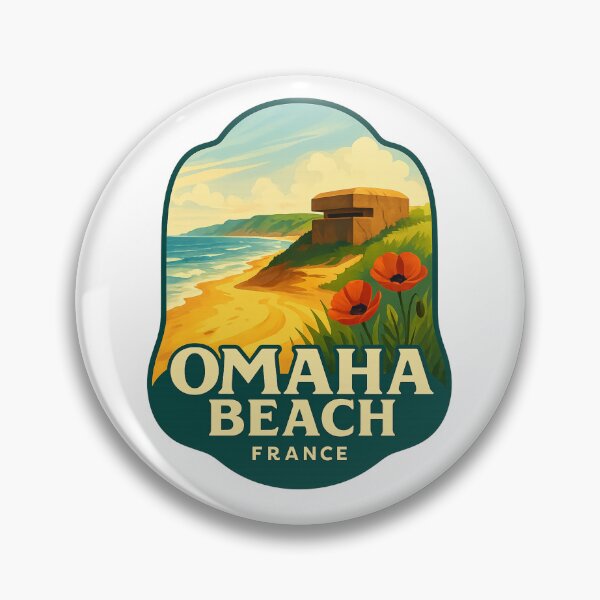 Item preview,  Omaha Beach Bunker and Poppies, Normandy, France designed and sold by Aryabek.