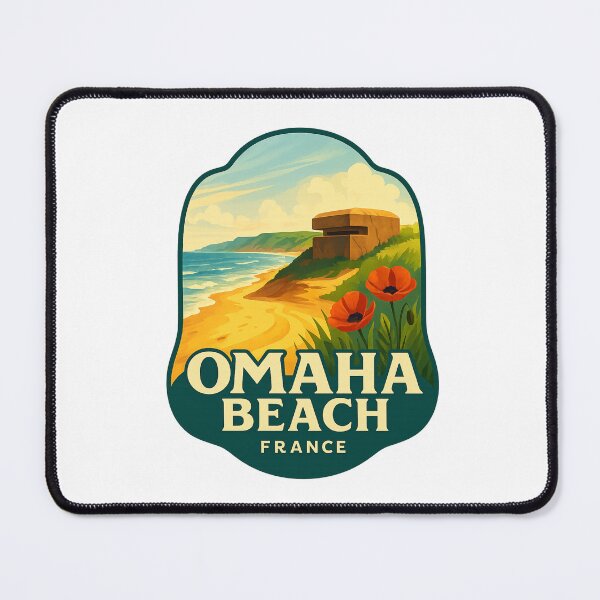 Item preview, Omaha Beach Bunker and Poppies, Normandy, France designed and sold by Aryabek.