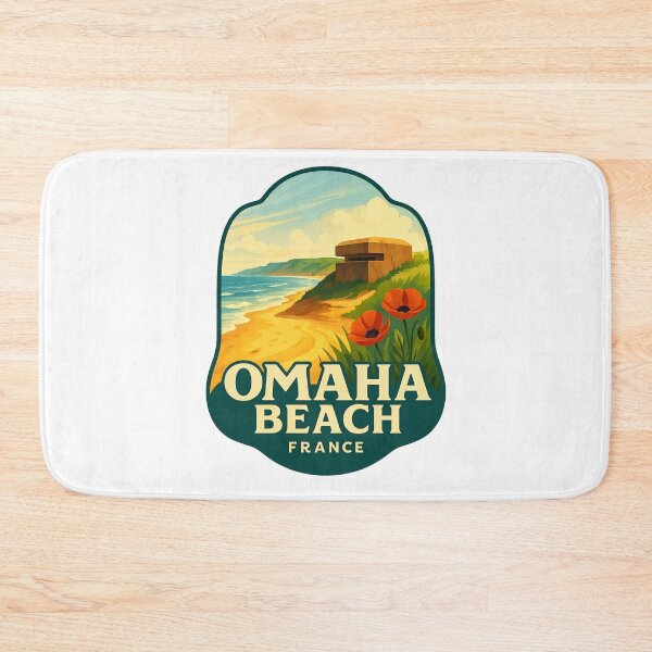 Item preview,  Omaha Beach Bunker and Poppies, Normandy, France designed and sold by Aryabek.