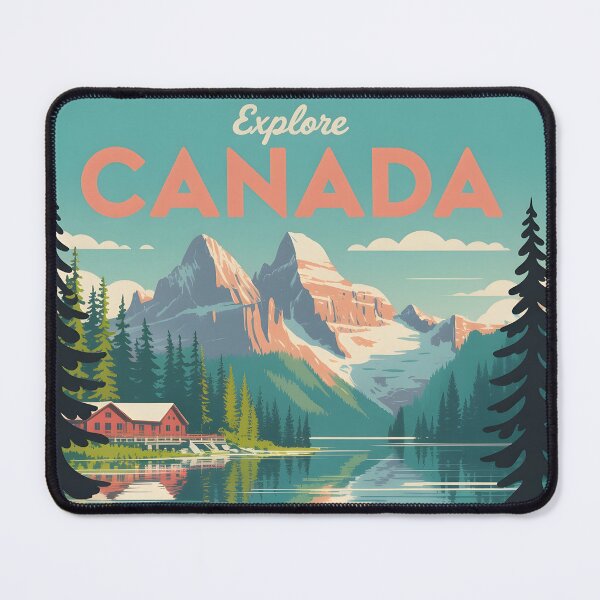 Item preview, vintage travel canada Rocky Mountains designed and sold by Uglyandcute.