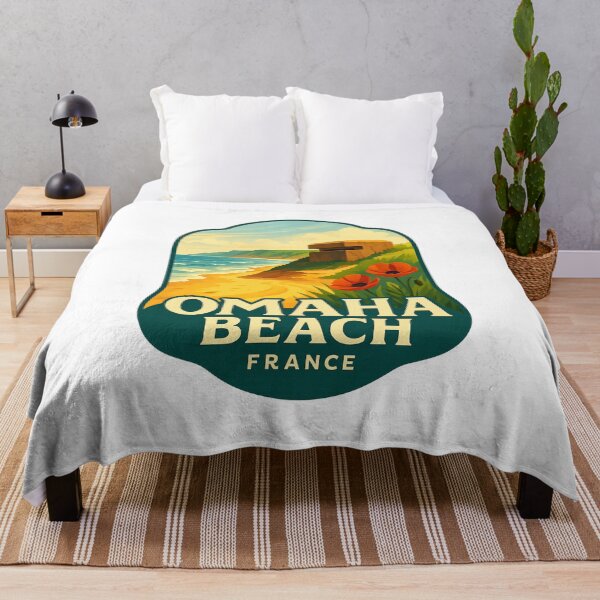 Item preview,  Omaha Beach Bunker and Poppies, Normandy, France designed and sold by Aryabek.