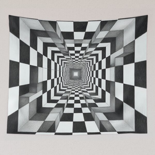 Item preview, Artistic geometric pattern / optical illusion  designed and sold by Nomad-Maynard.