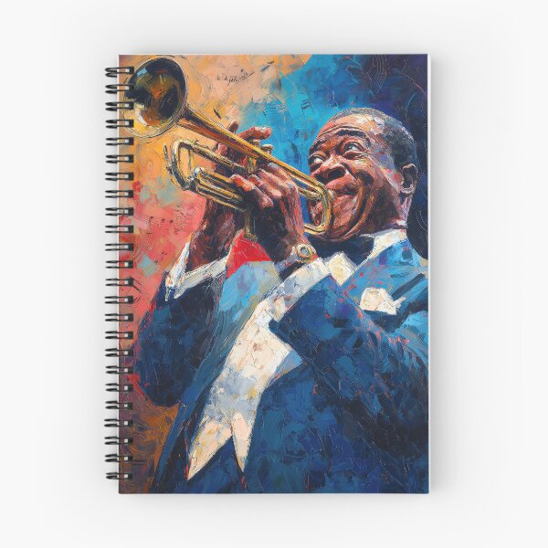 Item preview, Louis Armstrong Art, Style, Impasto, Portrait designed and sold by jmgstore.