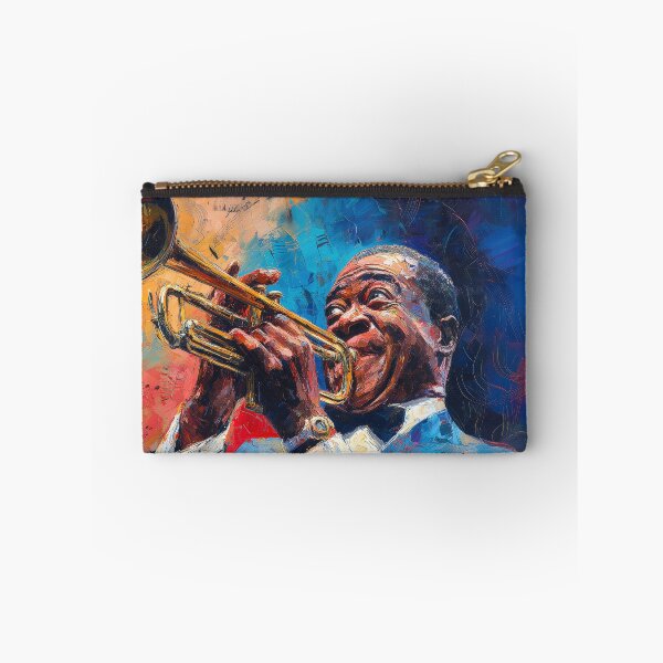 Item preview, Louis Armstrong Art, Style, Impasto, Portrait designed and sold by jmgstore.
