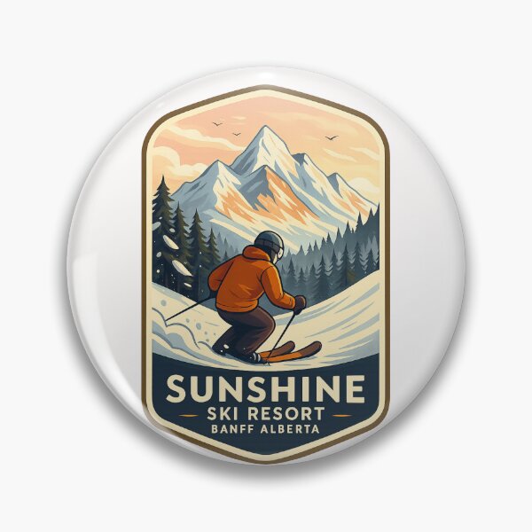 Item preview,  Sunshine Ski Resort Winter Slopes and Canadian Rockies, Banff, Alberta designed and sold by Places On Earth.