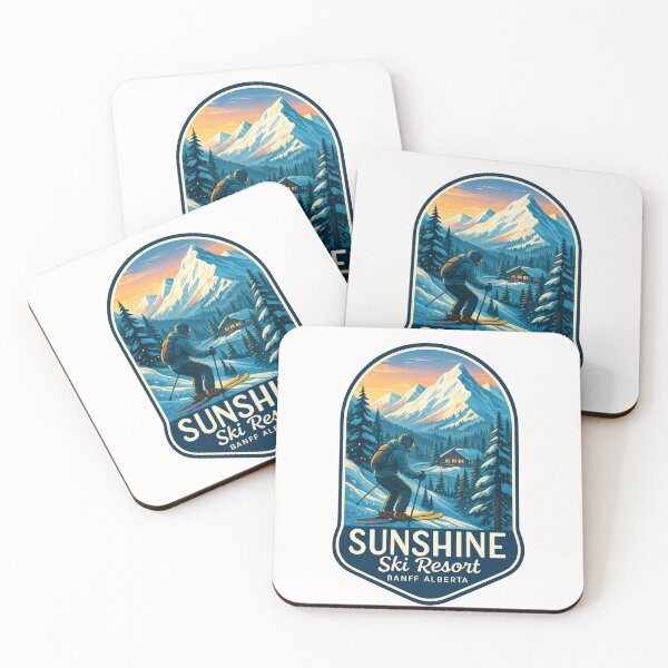 Item preview,  Sunshine Village Slopes and Lodge, Canadian Rockies, Banff National Park designed and sold by Places On Earth.