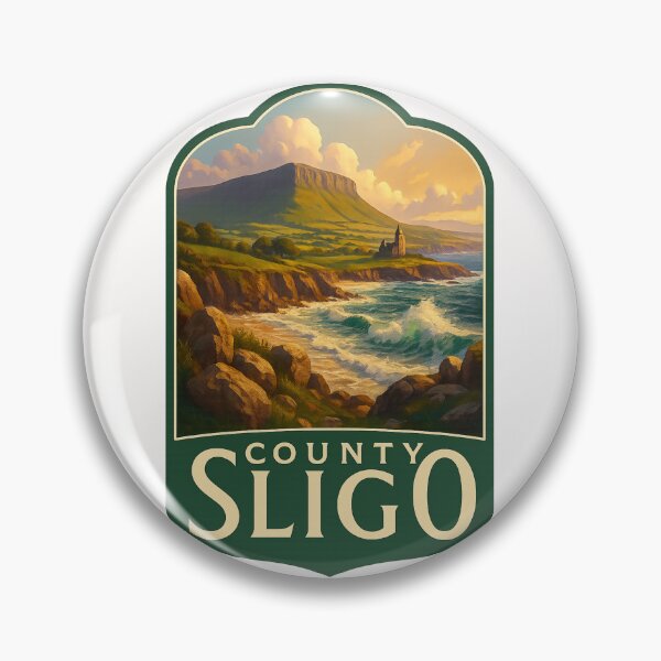 Item preview,  County Sligo Coastline with Benbulben and Historic Abbey, Ireland designed and sold by Places On Earth.