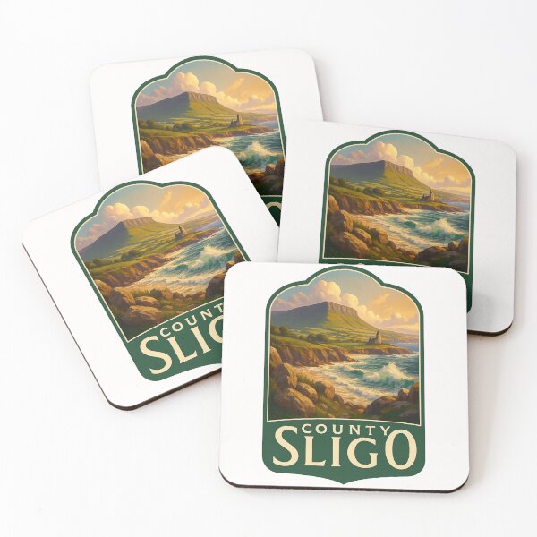 Item preview,  County Sligo Coastline with Benbulben and Historic Abbey, Ireland designed and sold by Places On Earth.