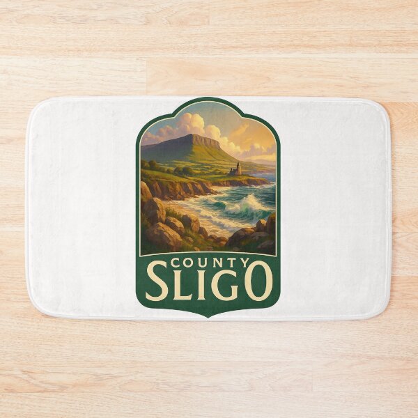 Item preview,  County Sligo Coastline with Benbulben and Historic Abbey, Ireland designed and sold by Places On Earth.
