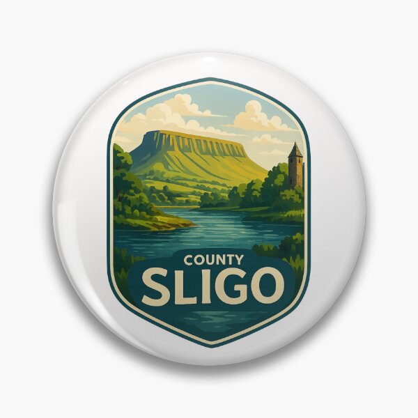 Item preview, County Sligo Benbulben Mountain and River Landscape, Ireland designed and sold by Places On Earth.