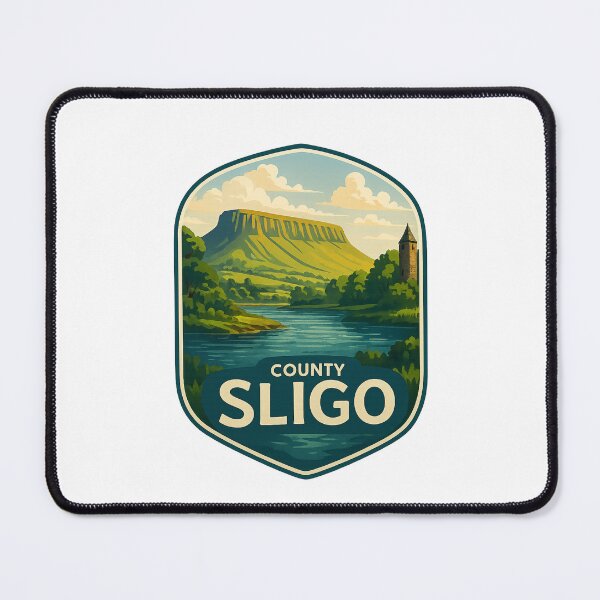 Item preview, County Sligo Benbulben Mountain and River Landscape, Ireland designed and sold by Places On Earth.