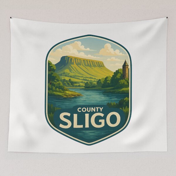 Item preview, County Sligo Benbulben Mountain and River Landscape, Ireland designed and sold by Places On Earth.
