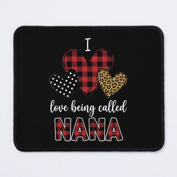 Item preview, I Love Being Called Nana, cute grandma gift, buffalo plaid heart nana pride graphic tee designed and sold by saloui.