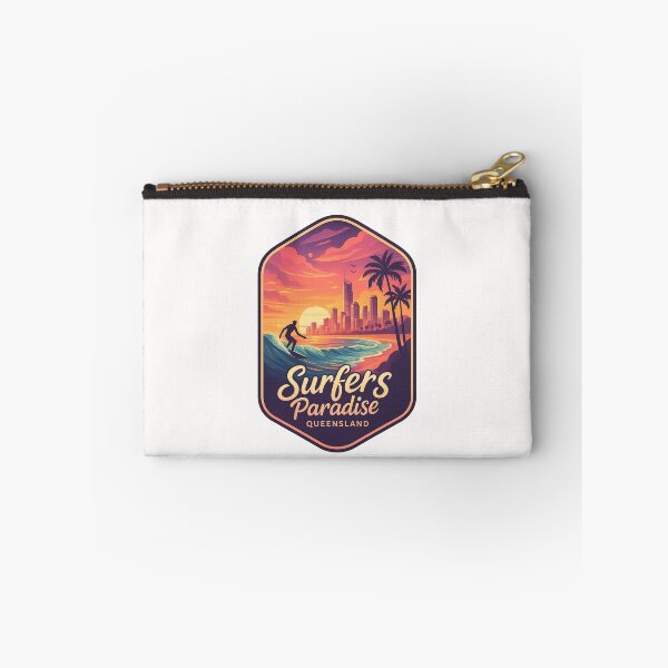 Item preview,  Surfers Paradise Beachfront and Skyline at Sunset, Gold Coast, Queensland designed and sold by Places On Earth.