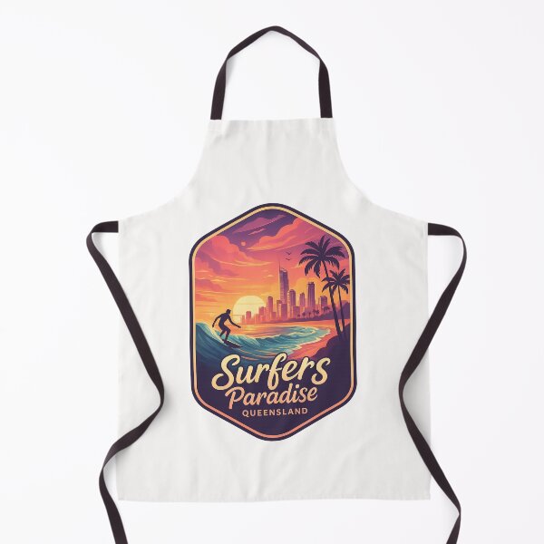 Item preview,  Surfers Paradise Beachfront and Skyline at Sunset, Gold Coast, Queensland designed and sold by Places On Earth.