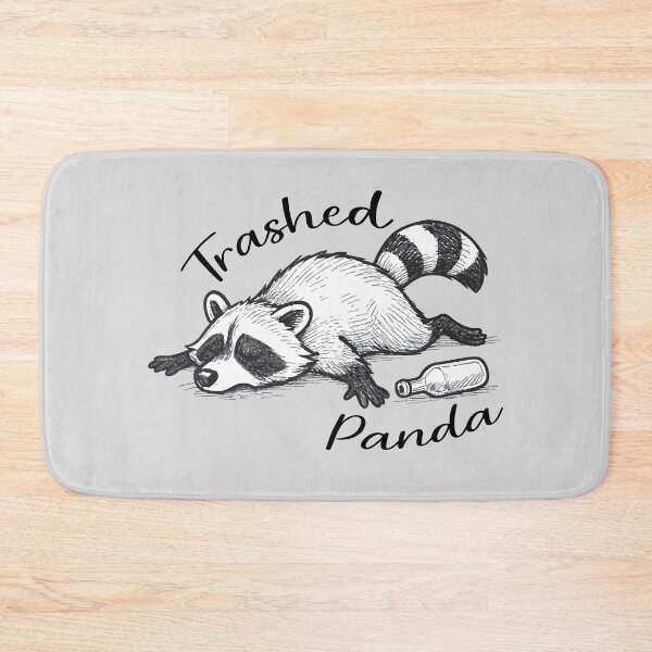 Item preview, Trashed Panda Drunk Raccoon designed and sold by babbselasdesigns.