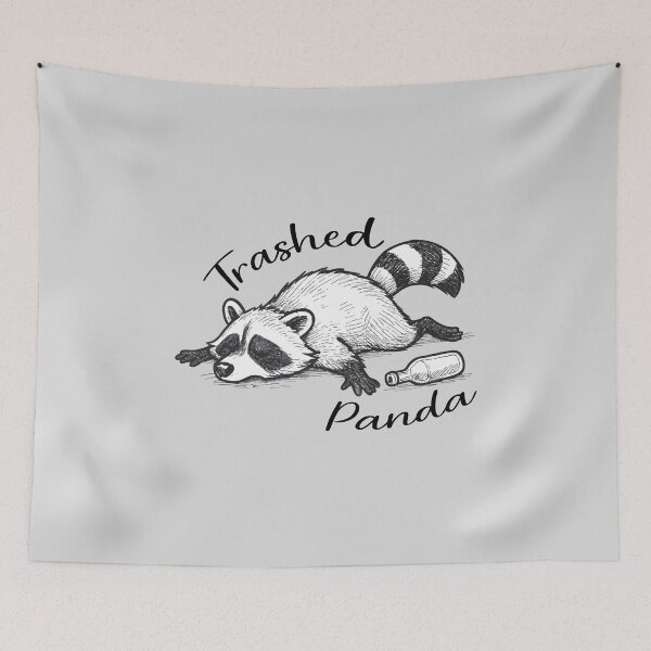 Item preview, Trashed Panda Drunk Raccoon designed and sold by babbselasdesigns.