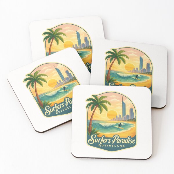 Item preview,  Surfers Paradise Golden Beach and Skyline View, Queensland, Australia designed and sold by Places On Earth.