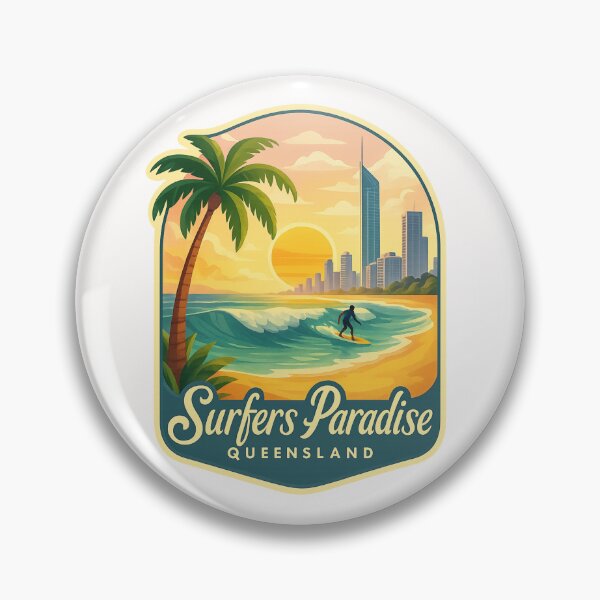 Item preview,  Surfers Paradise Golden Beach and Skyline View, Queensland, Australia designed and sold by Places On Earth.