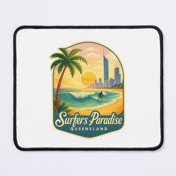 Item preview, Surfers Paradise Golden Beach and Skyline View, Queensland, Australia designed and sold by Places On Earth.