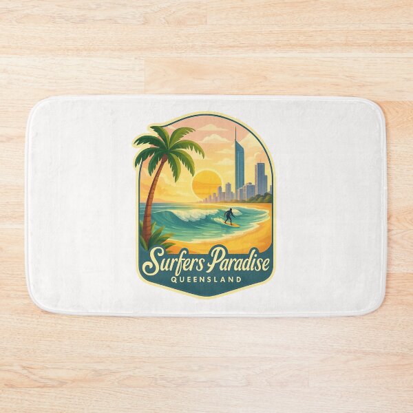 Item preview,  Surfers Paradise Golden Beach and Skyline View, Queensland, Australia designed and sold by Places On Earth.