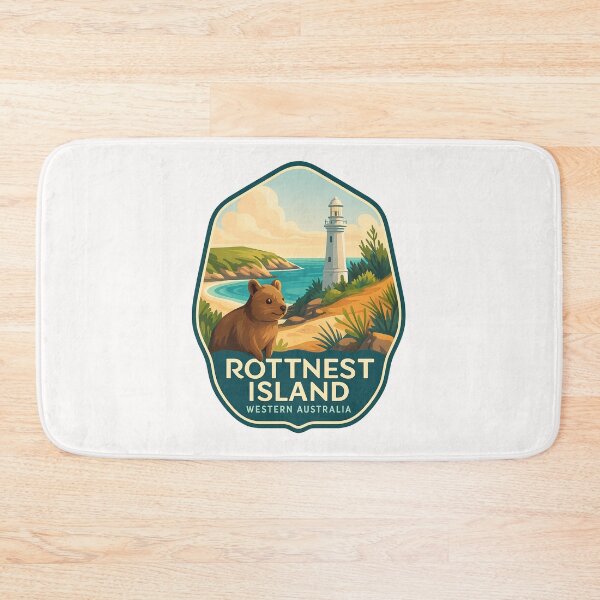 Item preview, Rottnest Island Lighthouse and Quokka, Western Australia designed and sold by Places On Earth.
