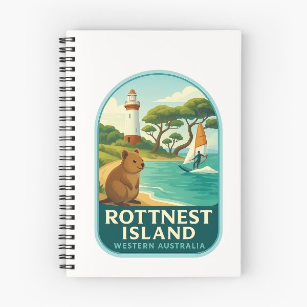Item preview,  Rottnest Island Beach and Windsurfing Scene, Western Australia designed and sold by Places On Earth.