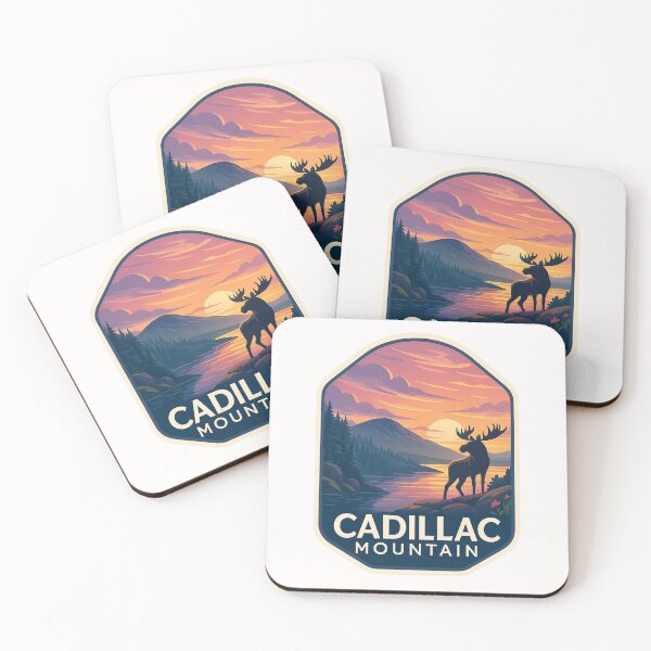 Item preview,  Cadillac Mountain Sunset and Moose Silhouette, Acadia National Park designed and sold by Places On Earth.