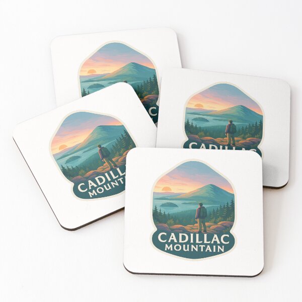 Item preview,  Hiker Overlook at Sunrise on Cadillac Mountain, Maine designed and sold by Places On Earth.