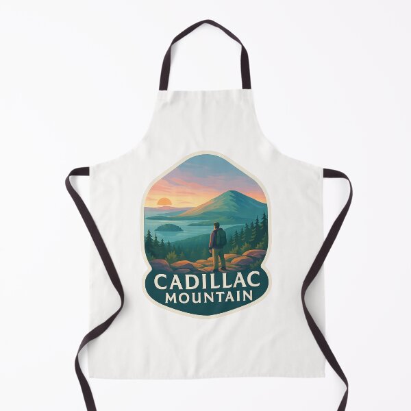 Item preview, Hiker Overlook at Sunrise on Cadillac Mountain, Maine designed and sold by Places On Earth.