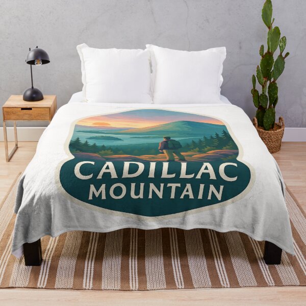 Item preview,  Hiker Overlook at Sunrise on Cadillac Mountain, Maine designed and sold by Places On Earth.