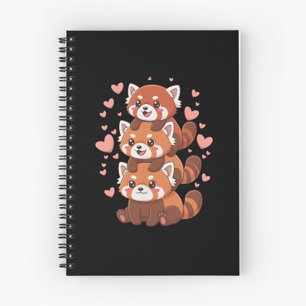 Item preview, Red Panda Stack Cute Animal Love Heart designed and sold by Gogetgiggles.