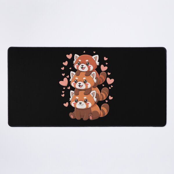 Item preview, Red Panda Stack Cute Animal Love Heart designed and sold by Gogetgiggles.