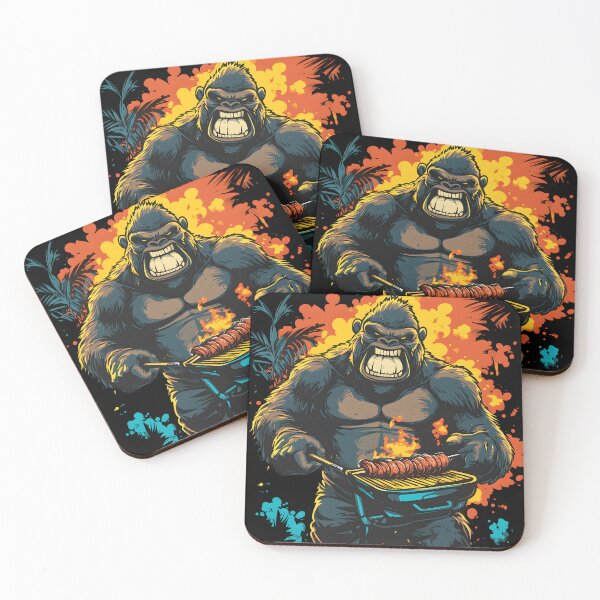 Item preview, Gorilla Barbecuing  designed and sold by ClubVacay.