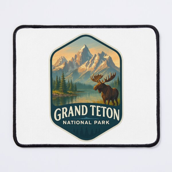 Item preview, Grand Teton Reflections and Moose by the Water, Wyoming designed and sold by Places On Earth.