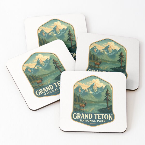 Item preview,  Elk and Teton Peaks at Alpine Lake, Grand Teton National Park designed and sold by Places On Earth.